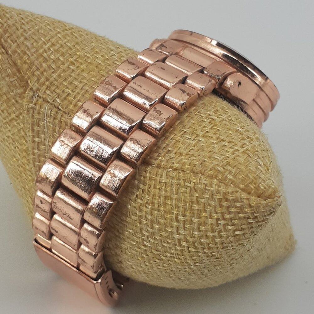 Accutime Womens Watch Corp Rose Gold Wristwatch Chronological - Picture 7 of 12